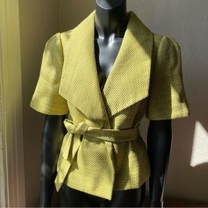 The Limited yellow short sleeve jacket size small